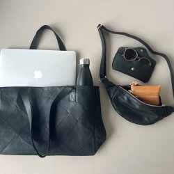 Sonja shopper + bltetaske sort