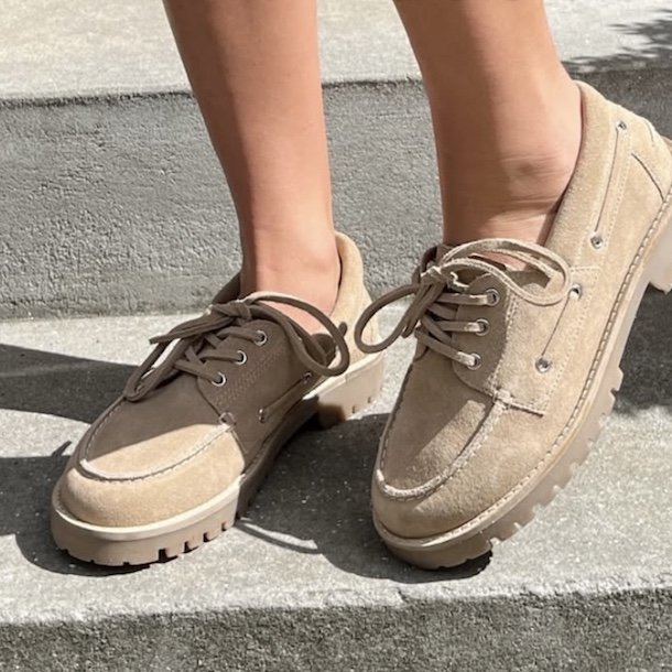 Sejler sko The Walk ruskind beige str 36-41