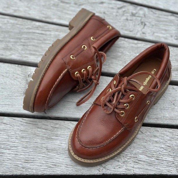 Sejler sko The Walk skind cognac str 36-41