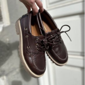 Sejler sko The Walk skind brun str 36-41