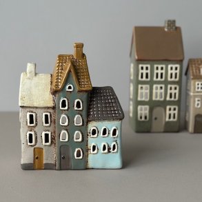 Hus til fyrfadslys  keramik