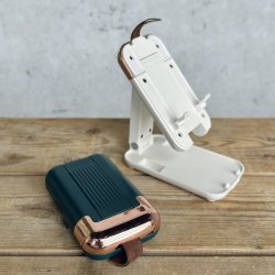 Sammenklaplig bordstander til telefon