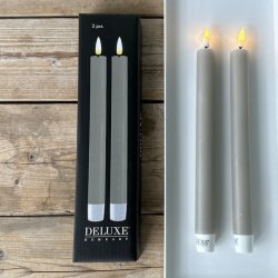 Sand LED Kronelys 2stk 240mm