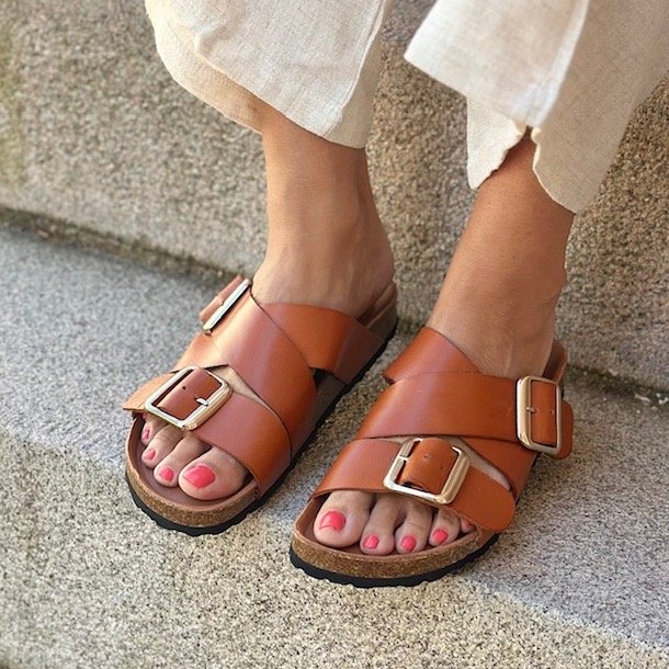 Sandal Lanka cognac - skind str 37 - 41