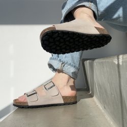 Biosandal Skvulp lys sand ruskind