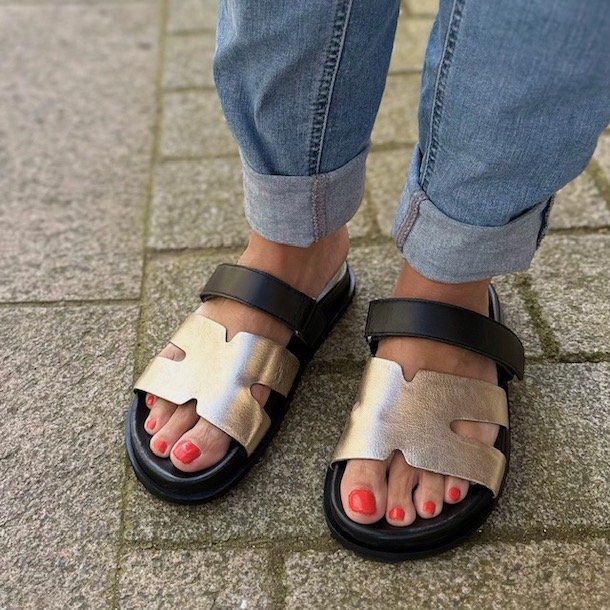 Slip in sandal billi skind str. 36-41
