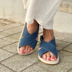 Fly Flot dame sandal bl skind str. 36-41