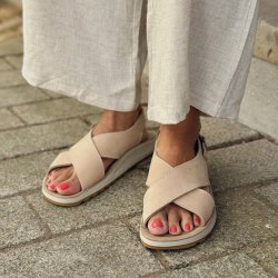 Fly Flot dame sandal beige skind str. 36-41