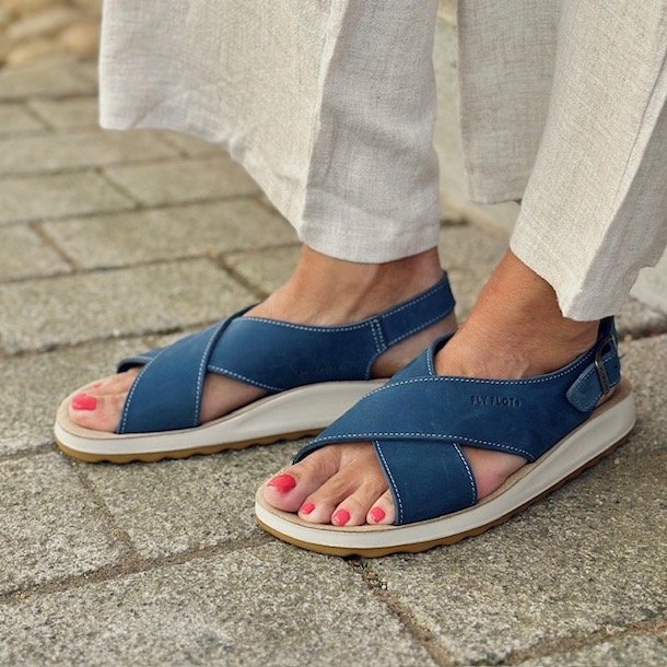 Fly Flot dame sandal bl skind str. 36-41