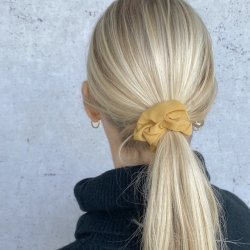 Scrunchie ensfarvet