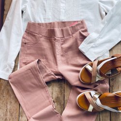 Jeggings stretch rosa S-XXL