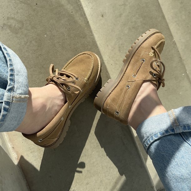 Sejler sko The Walk ruskind beige str 36-41