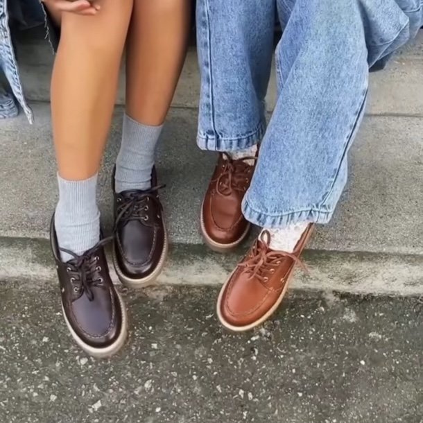 Sejler sko The Walk skind brun str 36-41