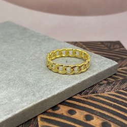 Selia panzer ring forgyldt