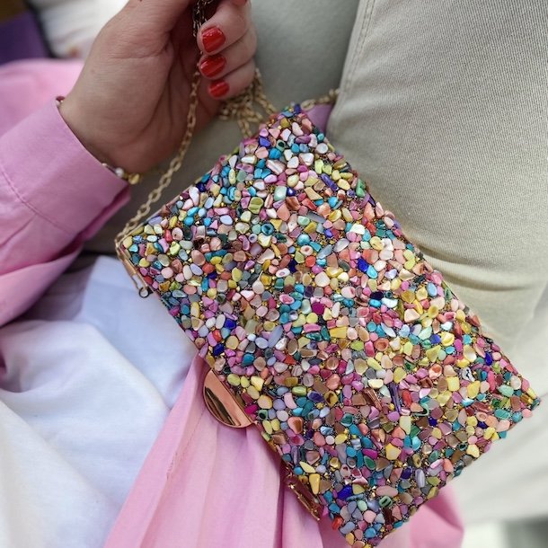 Aftentaske color stones