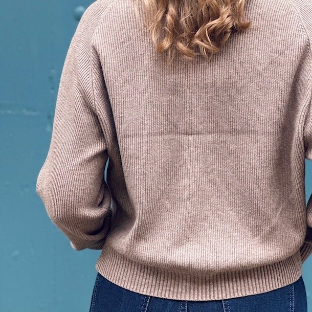 Cardigan semi cropped viskose/modal s-xl