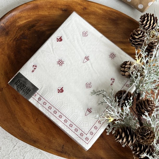 Servietter jul 3-lags 33 x 33 cm