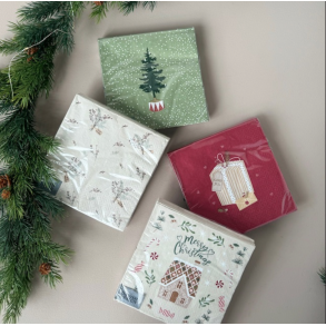 Jule servietter 3-lags 20 stk papir