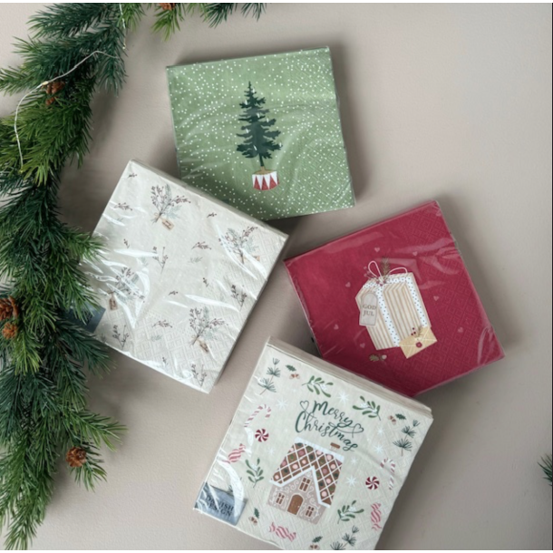 Jule servietter 3-lags 20 stk papir