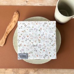 Servietter blomster 3-lags papir 20stk