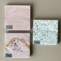 Servietter 3-lags papir 33 x 33 cm