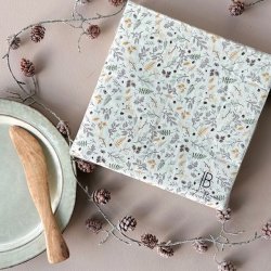 Middagsservietter efterrsblade 3-lags papir 40 x 40 cm