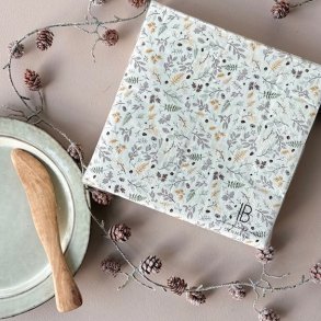 Middagsservietter efterrsblade 3-lags papir 40 x 40 cm