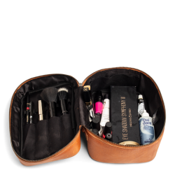 Toilettaske Shadow Cognac lder