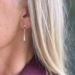 rering SHINY NEW DROP forgyldt slv