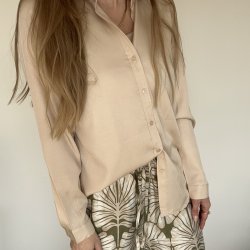 Skjorte Pretty Champagne Viskose mix str XS-XXL