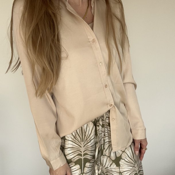 Skjorte Pretty Champagne Viskose mix str XS-XXL