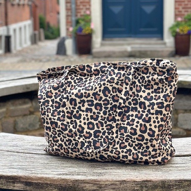 Mega shopper med pung og lynls