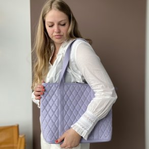 Sascha shopper quilt lavendel - skind