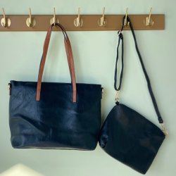 Shopper med crossbody 2 i 1