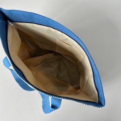 Strandtaske bast strib