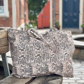 Mega shopper med pung og lynls