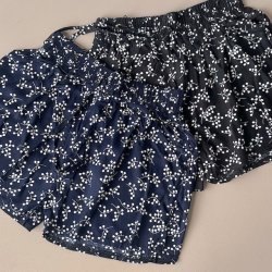 Shorts med smock bomuld str. S-XXL