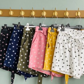 Shorts mini blomst - S - XXXL