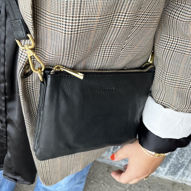 Sia crossbody/Clutch Skind