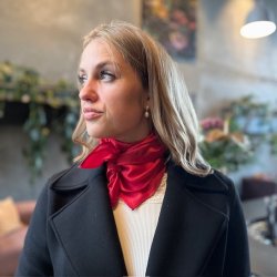 Kvadratisk trklde ensfarvet 