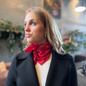 Kvadratisk trklde ensfarvet 