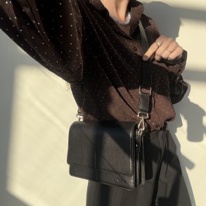 Skjorte Mocca med simili - S-XL