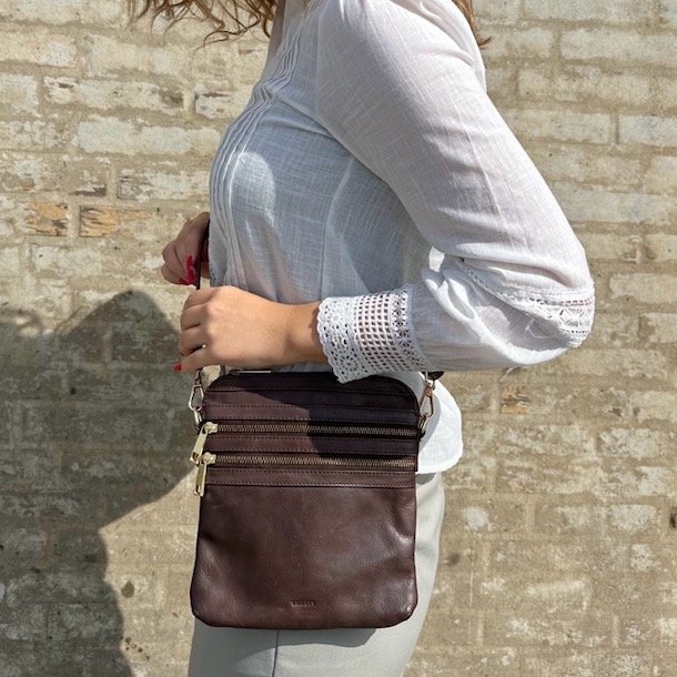 Simone lille crossbody Skind
