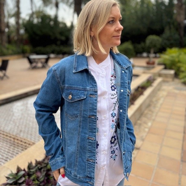 Denim jakke classic str. S-XXXL