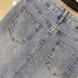 Denim nederdel medi str. S-XL