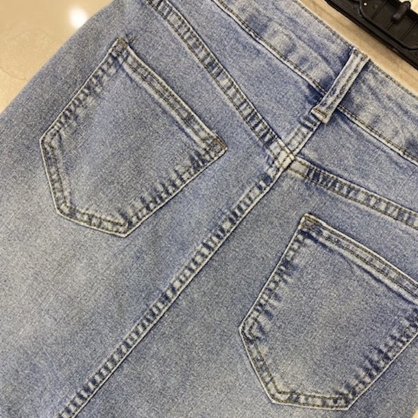 Denim nederdel medi str. S-XL