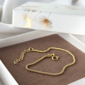 Armbnd POPCORN Forgyldt Slv