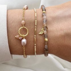 Armbnd MALENA Forgyldt Slv