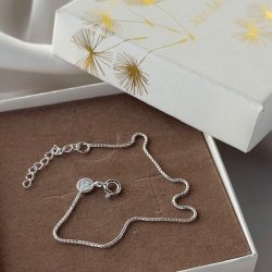 Armbnd ROUND BOX Sterling Slv