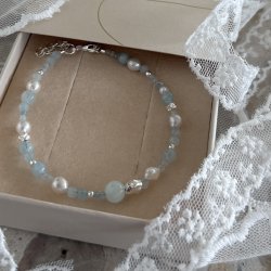 Armb�nd SINNA PEARL 17 + 3 CM. S�lv 